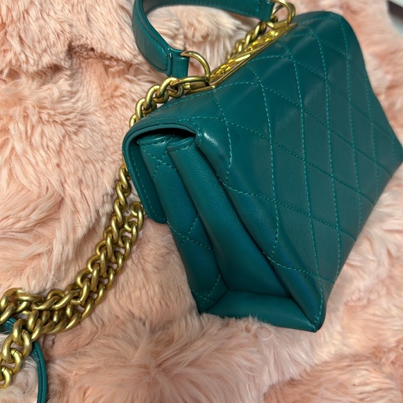 CHANEL Green Spirit Top Handle Crossbody Bag - Picture 7 of 16